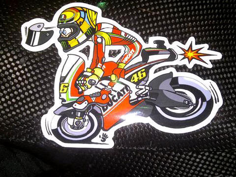 Moto Free on Sticker Lucu Di Motor Valentino Rossi  Bisa Buat Kaos Nih       7